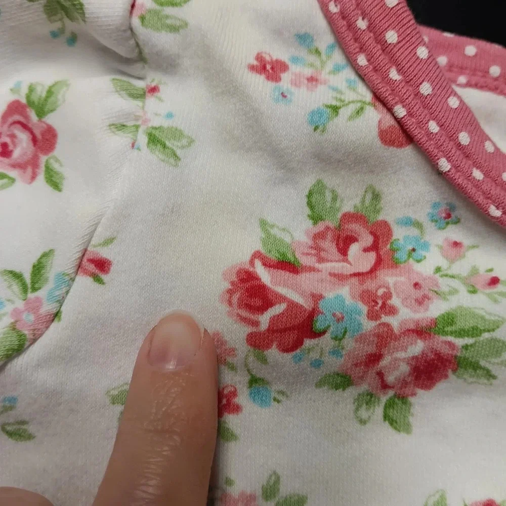 Vintage Y2K Baby Romper‎ Lot Newborn Pink Floral Bunny Polka Dot Carters